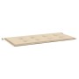 Cojín de banco de jardín tela Oxford beige 100x50x3 cm