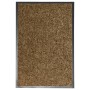 Felpudo lavable marrón 40x60 cm
