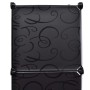 vidaXl Armario modular 9 compartimentos negro y blanco 37x115x150 cm