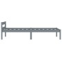 Estructura de cama sin colchón madera de pino gris 100x200 cm