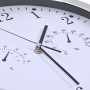 Reloj de pared de cuarzo higrómetro y termómetro 30 cm blanco
