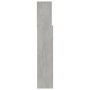 Mueble cabecero gris hormigón 180x19x103,5 cm
