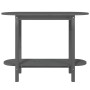 Mesa consola de madera maciza de pino gris 110x40x80 cm