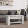 Mesa de centro madera de ingeniería gris hormigón 101x49x52 cm