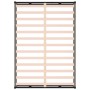 Estructura de cama de madera maciza negra 140x200 cm