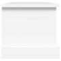 Baúl de almacenaje madera contrachapada blanco 50x30x28 cm