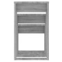 Mesas apilables 3 pzas madera contrachapada color gris Sonoma