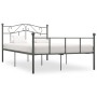 Estructura de cama sin colchón metal gris 120x200 cm