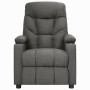 Sillón de masaje elevable tela gris oscuro