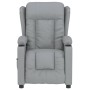 Sillón de masaje eléctrico tela gris claro