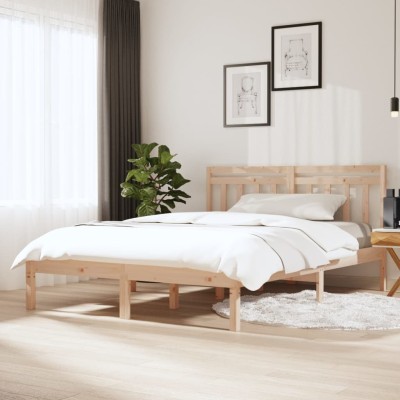 Estructura de cama madera maciza de pino 120x200 cm