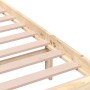 Estructura de cama de madera maciza 200x200 cm
