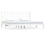 Cama sin colchón madera maciza de pino blanca 180x200 cm