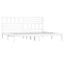 Cama sin colchón madera maciza de pino blanca 180x200 cm