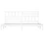 Cama sin colchón madera maciza de pino blanca 180x200 cm