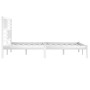 Cama sin colchón madera maciza de pino blanca 180x200 cm
