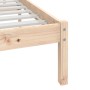 Estructura de cama sin colchón madera de pino maciza 120x200 cm