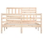 Estructura de cama sin colchón madera maciza 160x200 cm