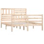 Estructura de cama de madera maciza 150x200 cm