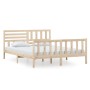 Estructura de cama de madera maciza 160x200 cm