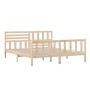 Estructura de cama de madera maciza super king 180x200 cm