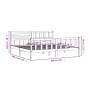 Estructura de cama de madera maciza gris 200x200 cm
