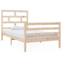 Estructura de cama madera maciza de pino 100x200 cm