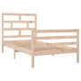 Estructura de cama madera maciza de pino 100x200 cm