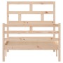 Estructura de cama madera maciza de pino 100x200 cm