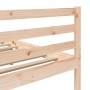Estructura de cama de madera maciza de pino 200x200 cm