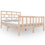 Estructura de cama de madera maciza de pino 140x200 cm