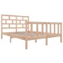 Estructura de cama de madera maciza de pino 140x200 cm