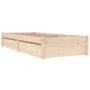 Estructura de cama con cajones 100x200 cm