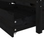 Estructura de cama con cajones negro 140x190 cm