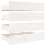 Estructura de cama con cajones blanco 160x200 cm