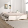 Estructura de cama con cajones blanco 160x200 cm