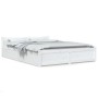 Estructura de cama con cajones doble blanco 135x190 cm