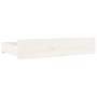 Estructura de cama con cajones doble blanco 135x190 cm