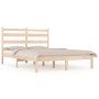 Estructura de cama madera maciza de pino 140x200 cm