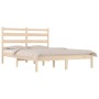 Estructura de cama madera maciza de pino 140x200 cm