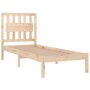 Estructura de cama de madera maciza de pino 90x200 cm