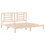 Estructura de cama sin colchón madera maciza de pino 200x200 cm
