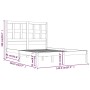 Estructura de cama sin colchón madera de pino blanca 140x190 cm