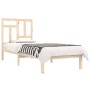 Estructura de cama sin colchón madera maciza de pino 90x190 cm