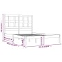 Estructura de cama sin colchón madera maciza blanca 200x200 cm