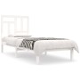 Estructura de cama sin colchón madera de pino blanca 90x200 cm