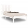 Estructura cama sin colchón madera maciza pino blanca 100x200cm