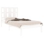 Estructura cama sin colchón madera maciza pino blanca 100x200cm