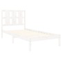 Estructura cama sin colchón madera maciza pino blanca 100x200cm