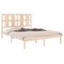 Estructura de cama madera maciza 120x190 cm